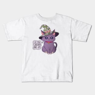 Witch cat Kids T-Shirt